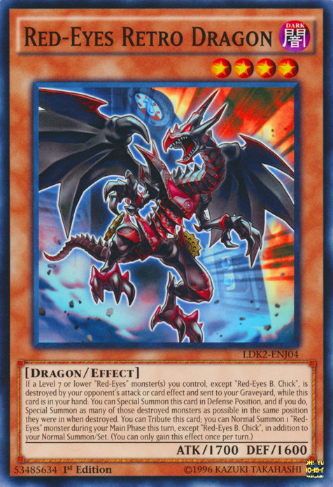 Red-Eyes Retro Dragon [LDK2-ENJ04] Common | Chromatic Games