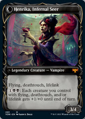 Henrika Domnathi // Henrika, Infernal Seer (Showcase Fang Frame) [Innistrad: Crimson Vow] | Chromatic Games