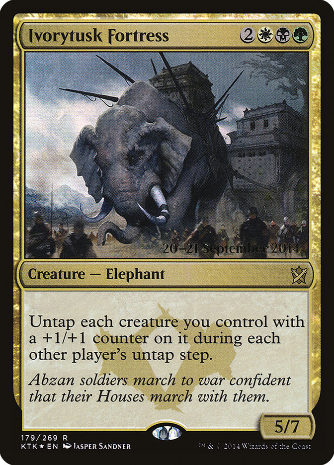 Ivorytusk Fortress [Khans of Tarkir Prerelease Promos] | Chromatic Games