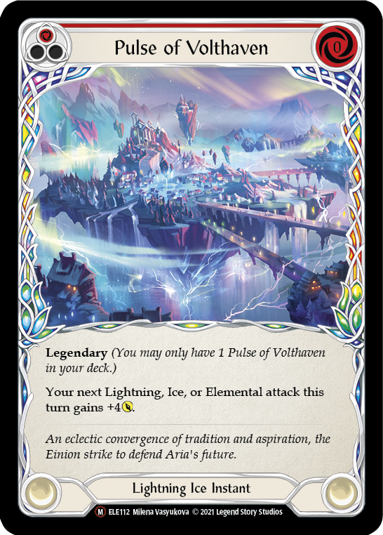 Pulse of Volthaven [U-ELE112] (Tales of Aria Unlimited)  Unlimited Rainbow Foil | Chromatic Games