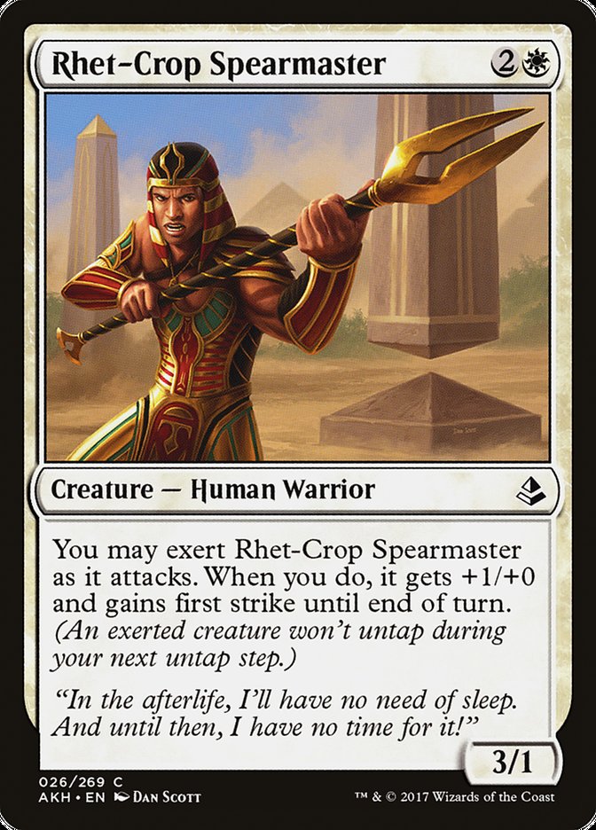 Rhet-Crop Spearmaster [Amonkhet] | Chromatic Games