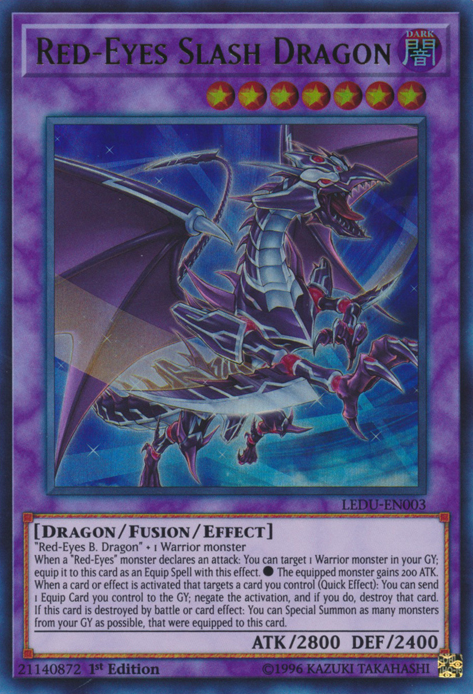 Red-Eyes Slash Dragon [LEDU-EN003] Ultra Rare | Chromatic Games