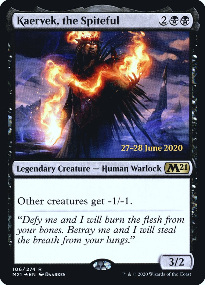 Kaervek, the Spiteful [Core Set 2021 Prerelease Promos] | Chromatic Games