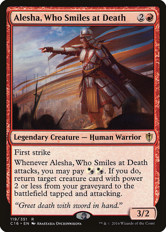 Alesha, Who Smiles at Death [Commander 2016] | Chromatic Games