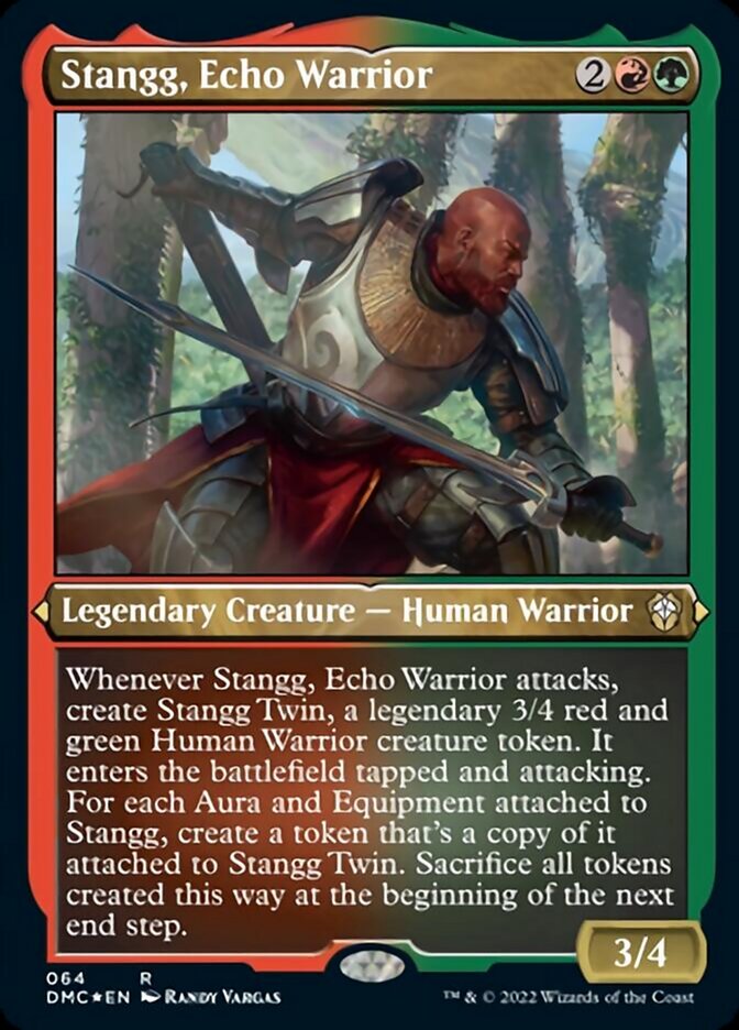 Stangg, Echo Warrior (Foil Etched) [Dominaria United Commander] | Chromatic Games