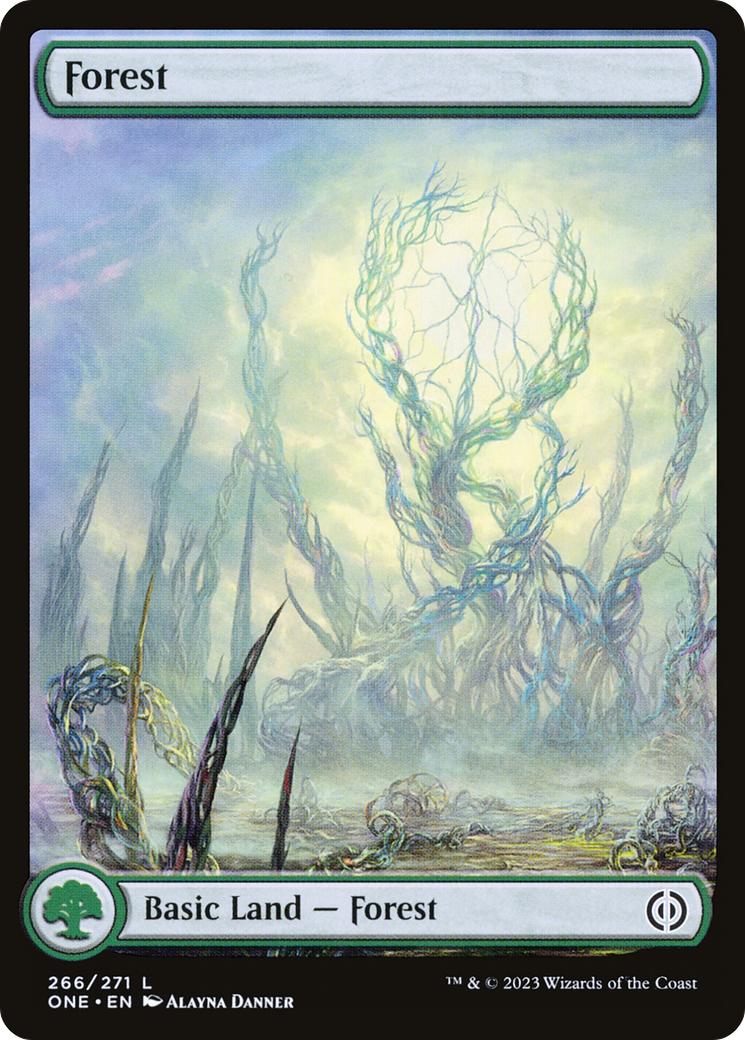 Forest (266) (Full-Art) [Phyrexia: All Will Be One] | Chromatic Games