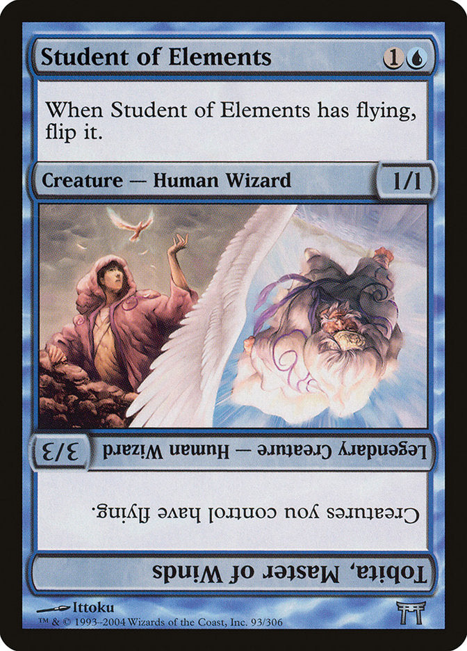 Student of Elements // Tobita, Master of Winds [Champions of Kamigawa] | Chromatic Games