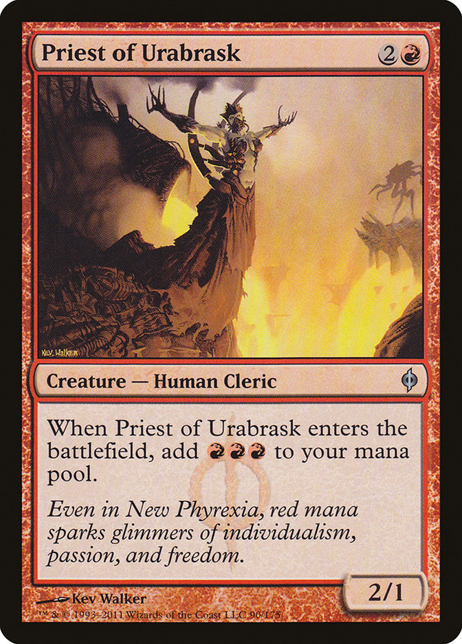 Priest of Urabrask [New Phyrexia] | Chromatic Games