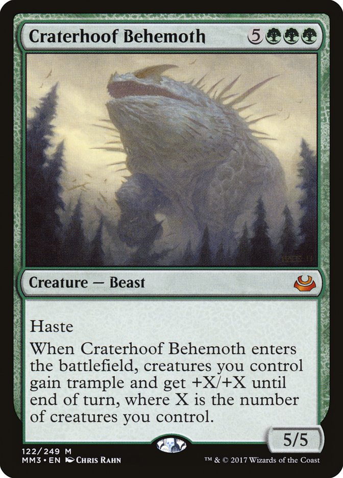 Craterhoof Behemoth [Modern Masters 2017] | Chromatic Games