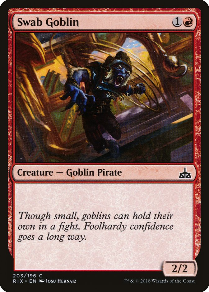 Swab Goblin [Rivals of Ixalan] | Chromatic Games