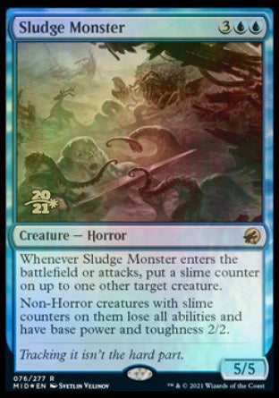 Sludge Monster [Innistrad: Midnight Hunt Prerelease Promos] | Chromatic Games