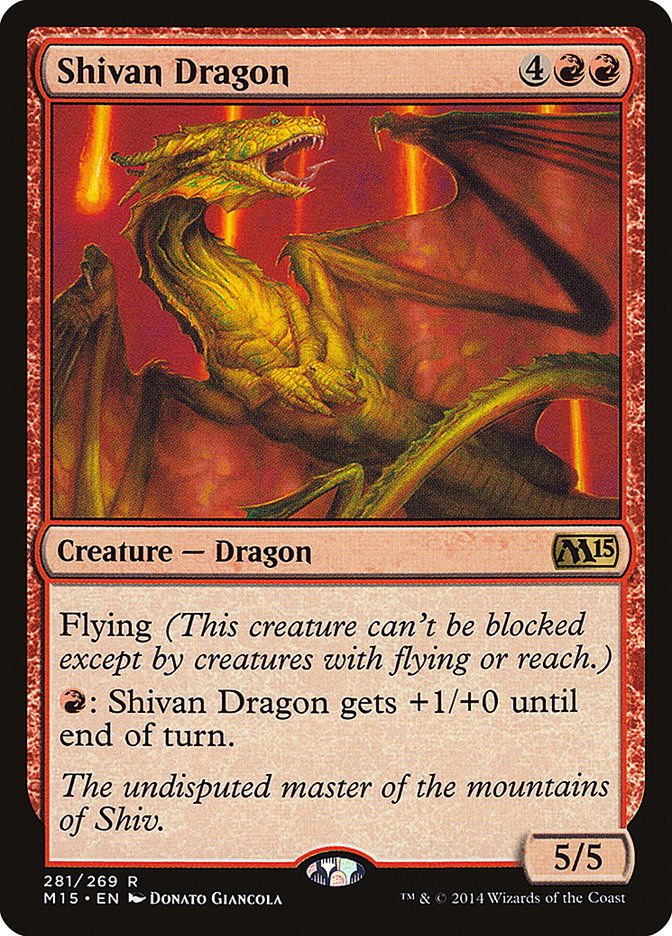 Shivan Dragon [Magic 2015] | Chromatic Games