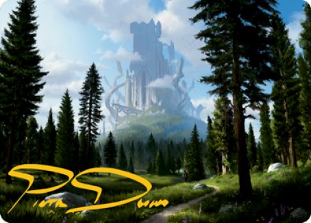 Forest (278) Art Card (Gold-Stamped Signature) [Dungeons & Dragons: Adventures in the Forgotten Realms Art Series] | Chromatic Games