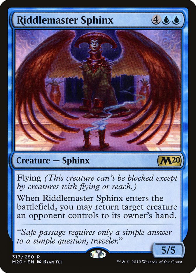 Riddlemaster Sphinx [Core Set 2020] | Chromatic Games