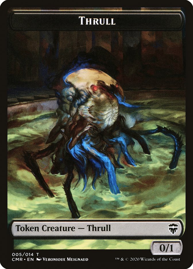 Horror // Thrull Double-Sided Token [Commander Legends Tokens] | Chromatic Games