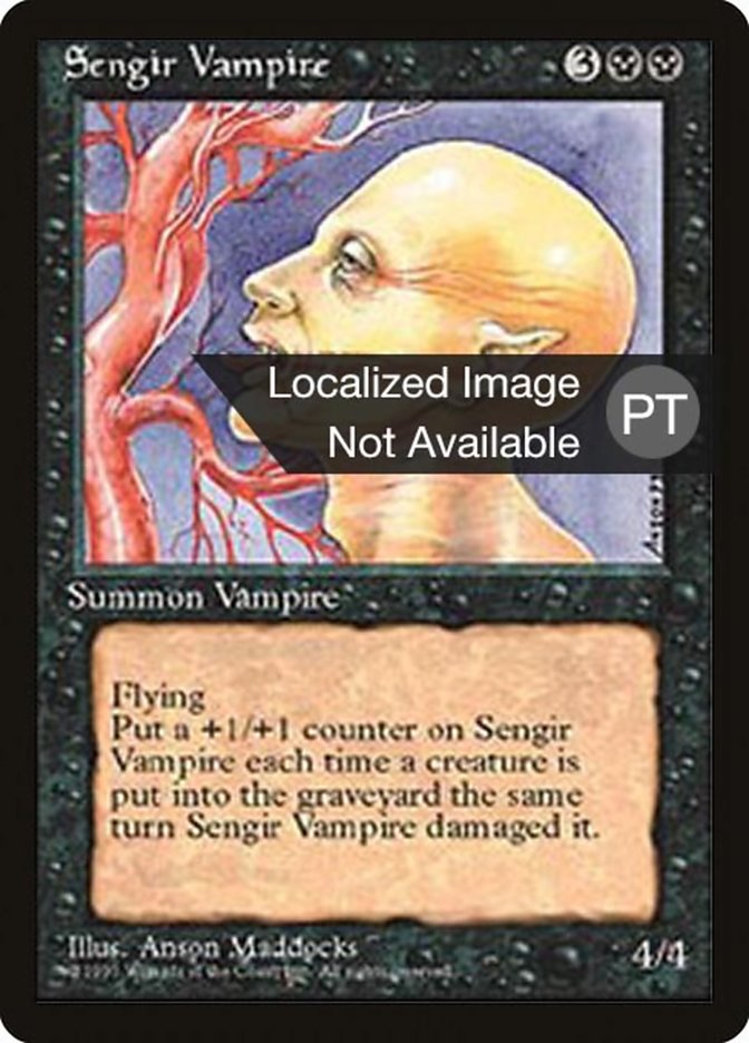 Sengir Vampire [Fourth Edition (Foreign Black Border)] | Chromatic Games