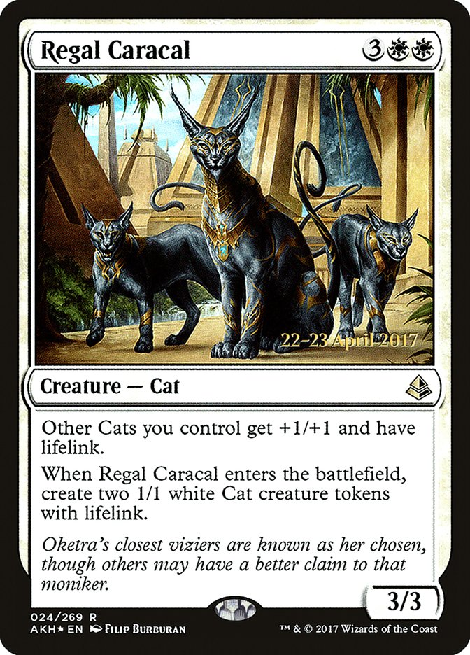 Regal Caracal [Amonkhet Prerelease Promos] | Chromatic Games