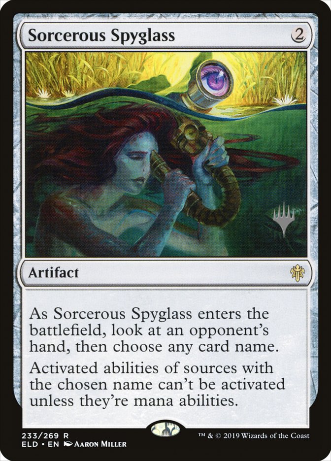 Sorcerous Spyglass (Promo Pack) [Throne of Eldraine Promos] | Chromatic Games