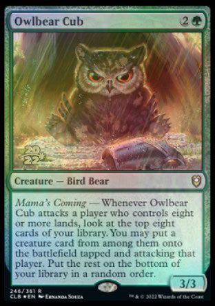 Owlbear Cub [Commander Legends: Battle for Baldur's Gate Prerelease Promos] | Chromatic Games