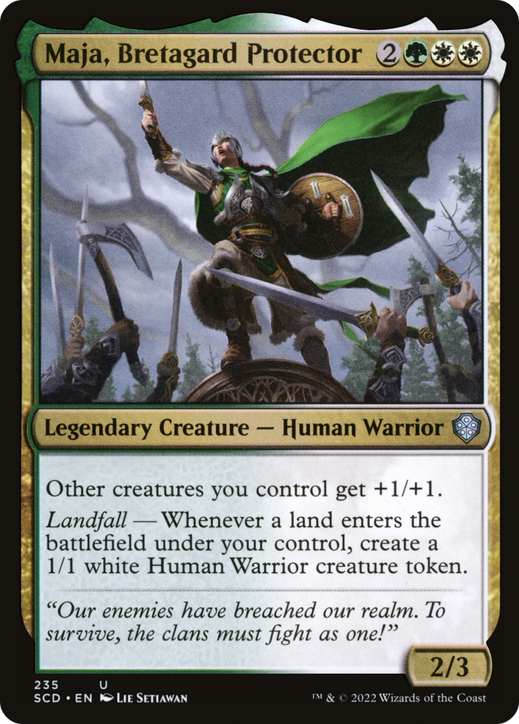 Maja, Bretagard Protector [Starter Commander Decks] | Chromatic Games