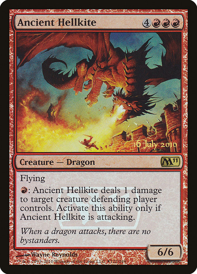 Ancient Hellkite [Magic 2011 Prerelease Promos] | Chromatic Games