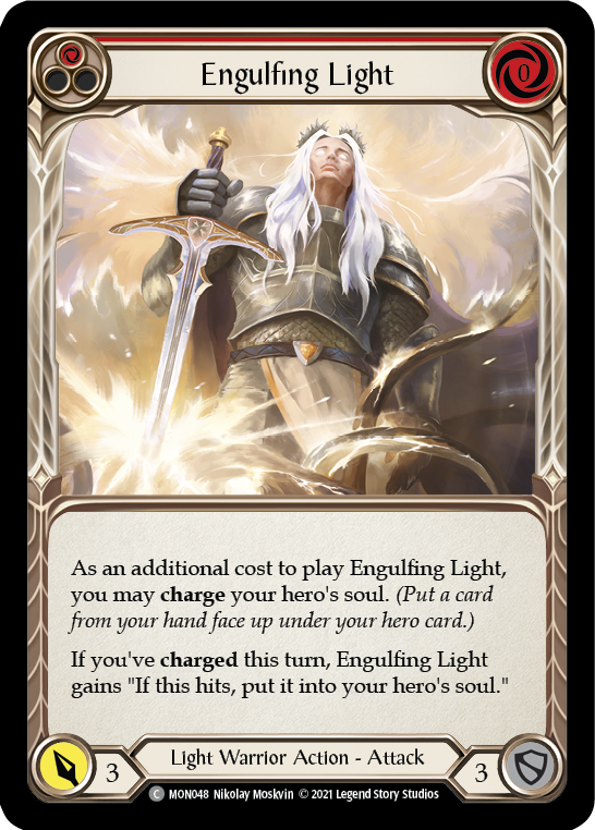 Engulfing Light (Red) [MON048] (Monarch)  1st Edition Normal | Chromatic Games