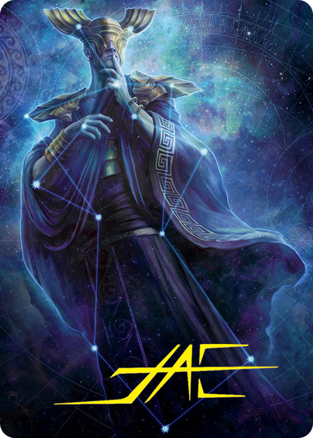 Atris, Oracle of Half-Truths Art Card (Gold-Stamped Signature) [March of the Machine Art Series] | Chromatic Games