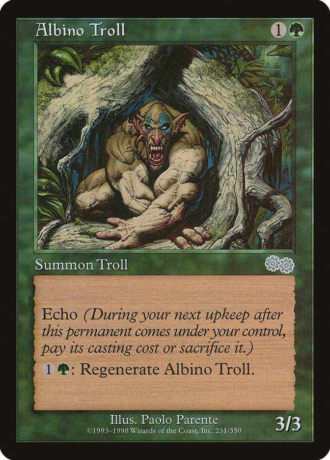 Albino Troll [Urza's Saga] | Chromatic Games