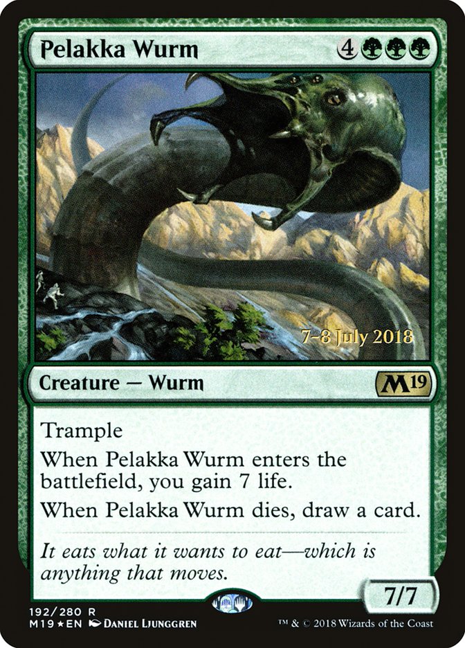 Pelakka Wurm [Core Set 2019 Prerelease Promos] | Chromatic Games