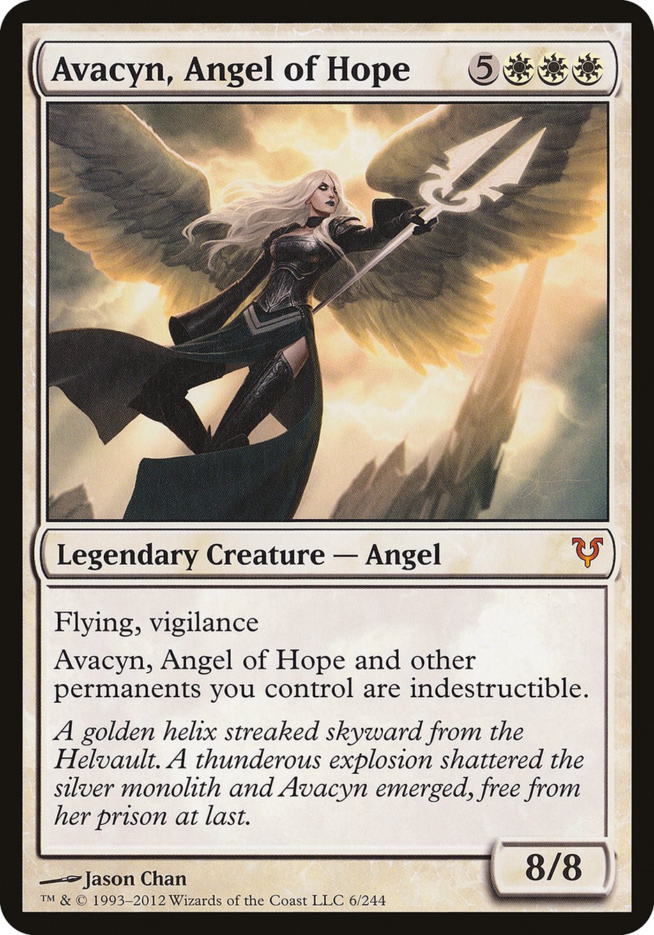 Avacyn, Angel of Hope (Oversized) [Open the Helvault] | Chromatic Games