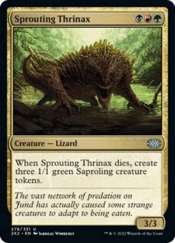 Sprouting Thrinax [Double Masters 2022] | Chromatic Games