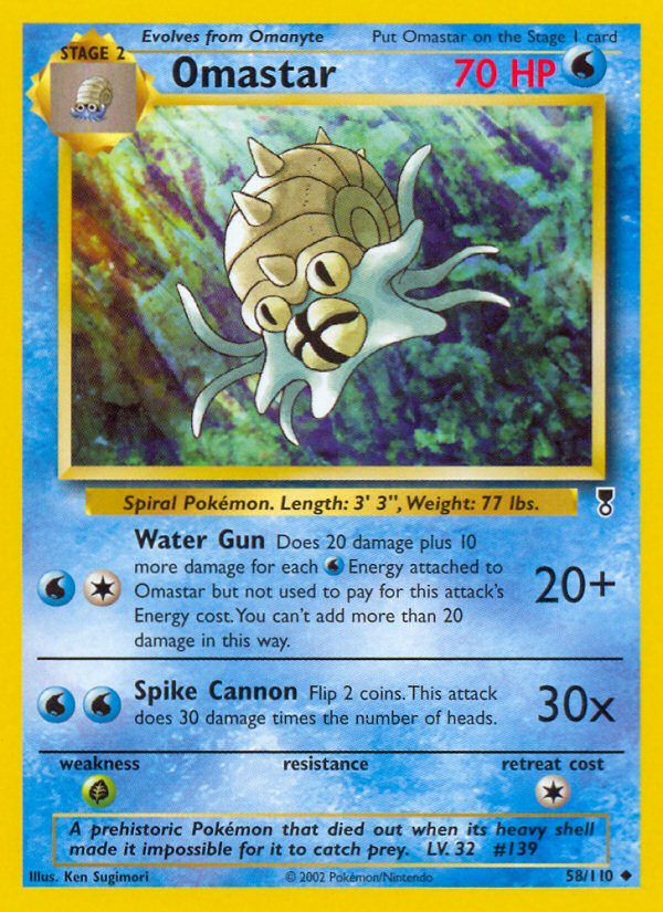 Omastar (58/110) [Legendary Collection] | Chromatic Games