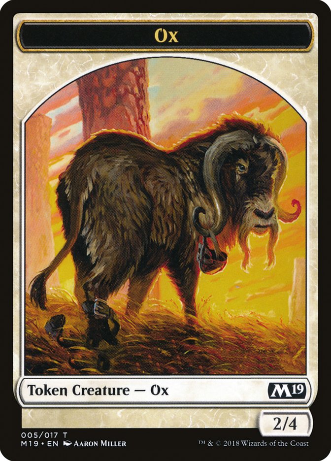 Ox Token [Core Set 2019 Tokens] | Chromatic Games