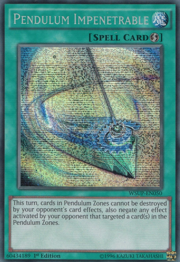 Pendulum Impenetrable [WSUP-EN050] Prismatic Secret Rare | Chromatic Games