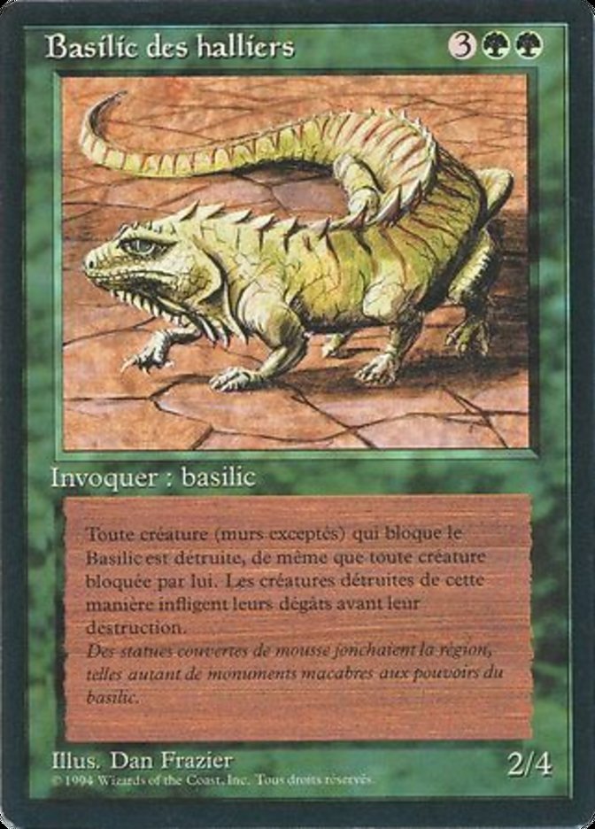 Thicket Basilisk [Foreign Black Border] | Chromatic Games