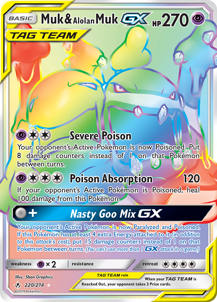 Muk & Alolan Muk GX [Unbroken Bonds] | Chromatic Games