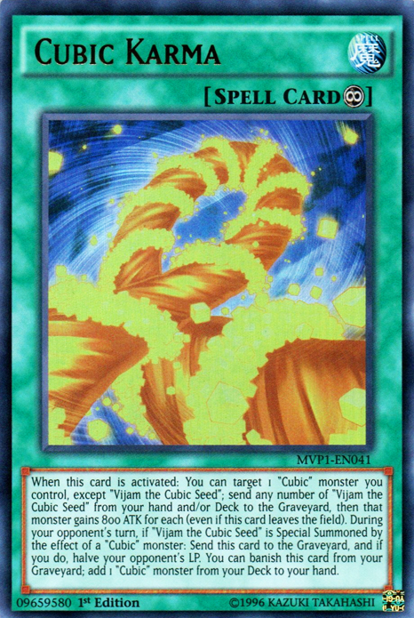Cubic Karma [MVP1-EN041] Ultra Rare | Chromatic Games