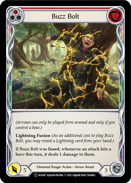 Buzz Bolt (Red) [U-ELE047] (Tales of Aria Unlimited)  Unlimited Rainbow Foil | Chromatic Games