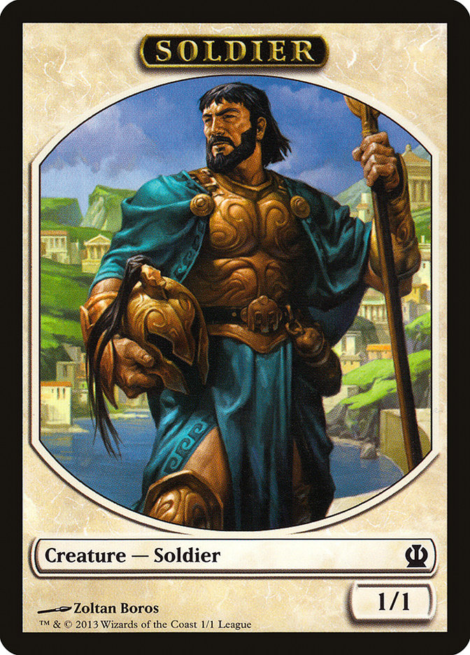 Soldier Token (Zoltan Boros) [League Tokens 2013] | Chromatic Games