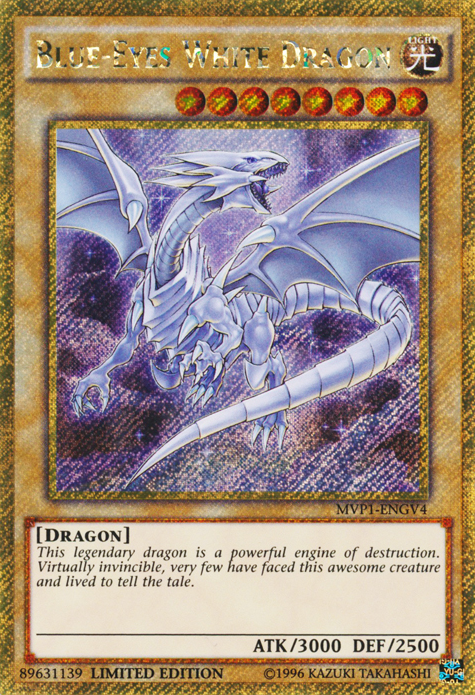 Blue-Eyes White Dragon [MVP1-ENGV4] Gold Secret Rare | Chromatic Games