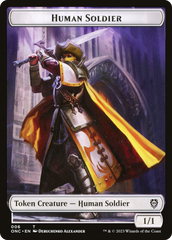 Human Soldier // Elephant Double-Sided Token [Phyrexia: All Will Be One Commander Tokens] | Chromatic Games