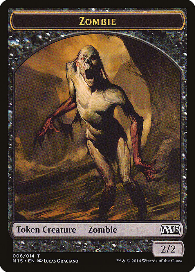 Zombie Token [Magic 2015 Tokens] | Chromatic Games