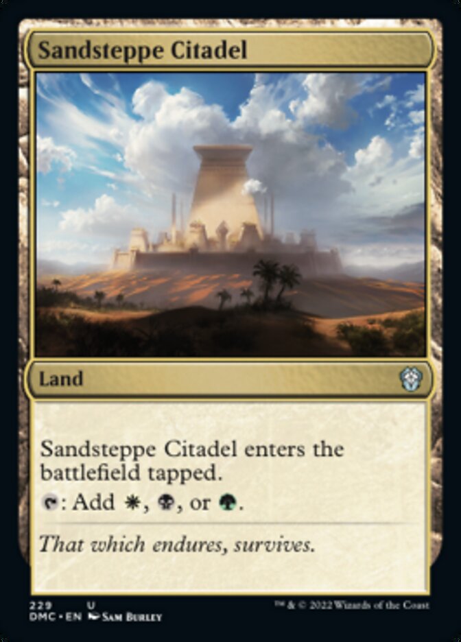 Sandsteppe Citadel [Dominaria United Commander] | Chromatic Games