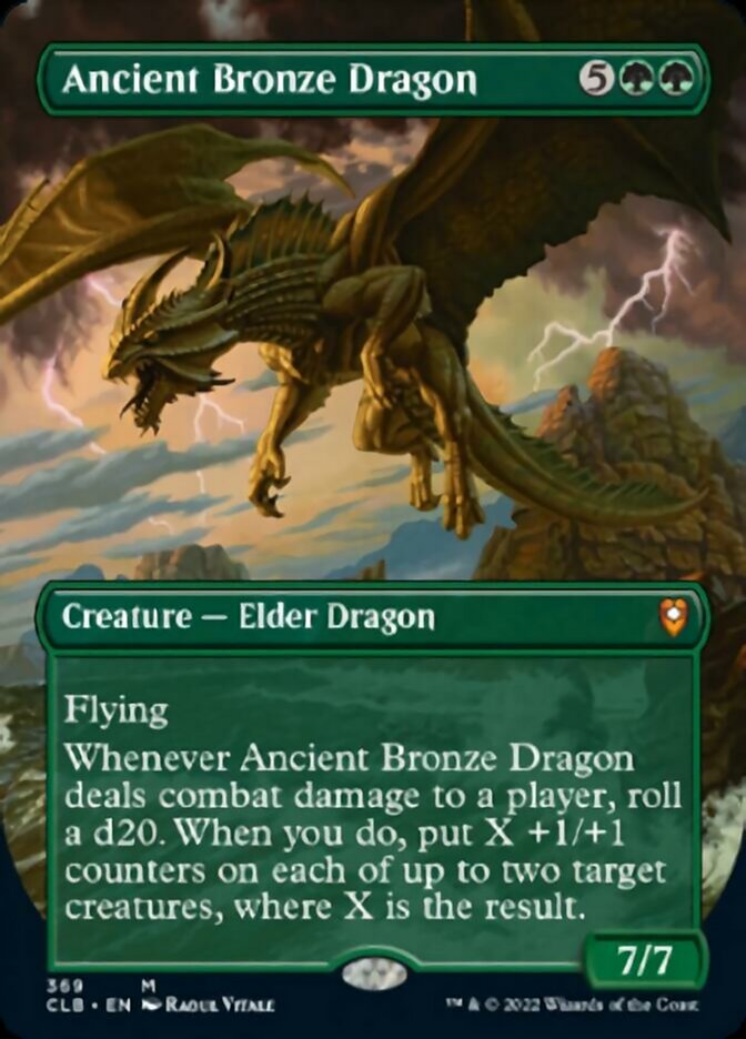 Ancient Bronze Dragon (Borderless Alternate Art) [Commander Legends: Battle for Baldur's Gate] | Chromatic Games