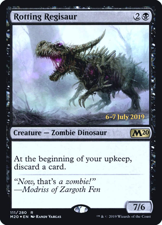 Rotting Regisaur [Core Set 2020 Prerelease Promos] | Chromatic Games