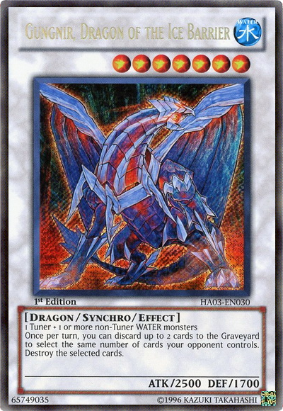 Gungnir, Dragon of the Ice Barrier [HA03-EN030] Secret Rare | Chromatic Games