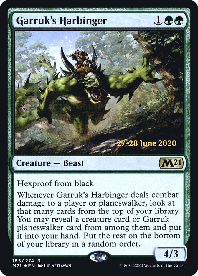 Garruk's Harbinger [Core Set 2021 Prerelease Promos] | Chromatic Games