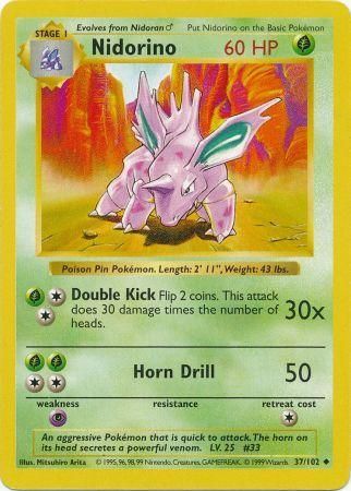 Nidorino [Base Set (Shadowless)] | Chromatic Games