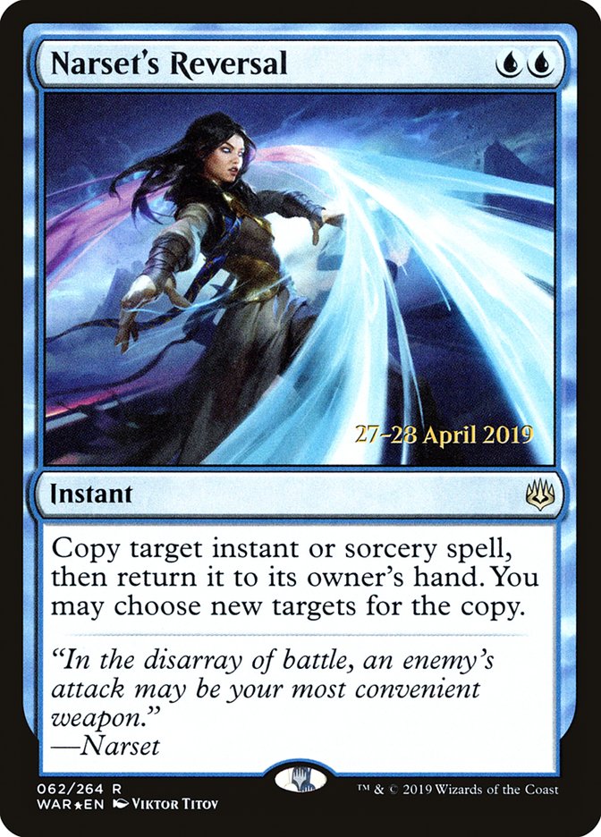 Narset's Reversal [War of the Spark Prerelease Promos] | Chromatic Games