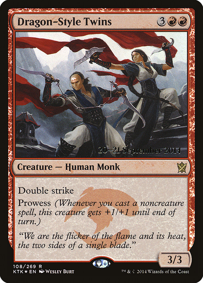 Dragon-Style Twins [Khans of Tarkir Prerelease Promos] | Chromatic Games